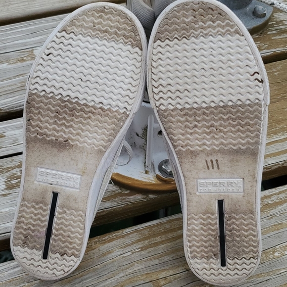 Sperry Top-Sider Bahama White Iridescent-Girls Size 13.5Y - Picture 9 of 10
